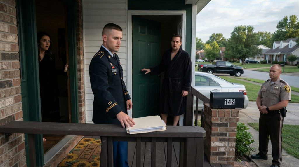 PART 1 – After Nineteen Hours on the Road, Travis Found Another Man Wearing His Robe and Answering His Front Door