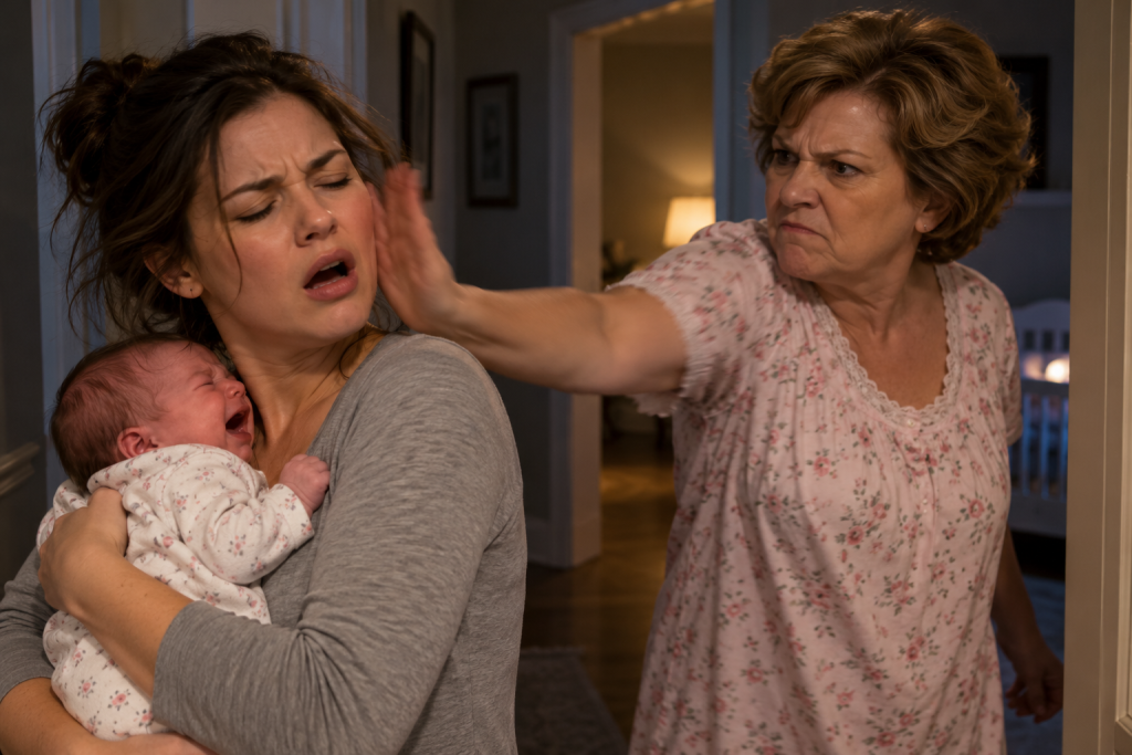 PART 1 – I Thought the Hardest Part of Motherhood Would Be the Sleepless Nights, Until My Husband’s Mother Hit Me While I Held My Newborn