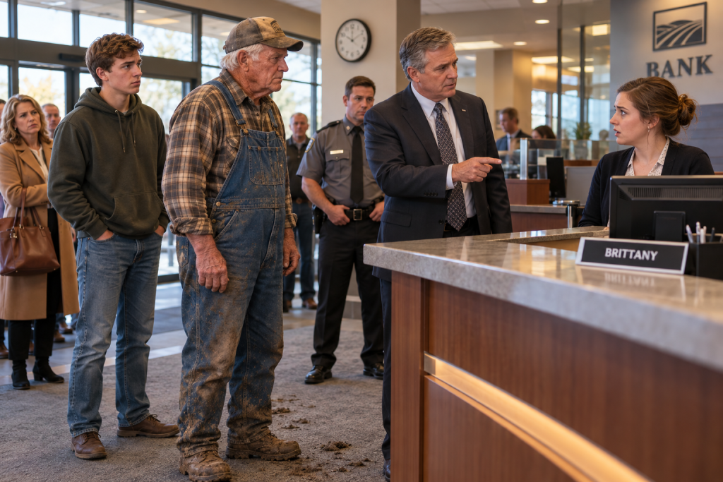 PART 1 – The Morning My Grandfather Walked Into the Bank Looking Like Every Other Farmer in Iowa, Nobody Expected the Room to Change