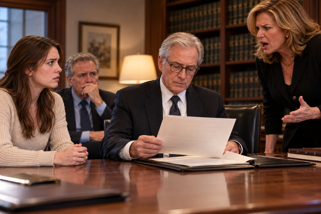 PART 1 – I Thought My Grandmother’s Will Would Finally Bring Us Answers, Until the Lawyer Announced Something My Mother Refused to Accept